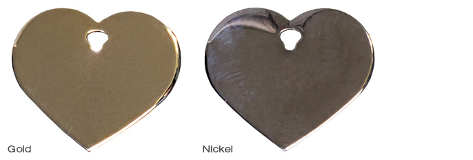 Gold and Nickel Heart